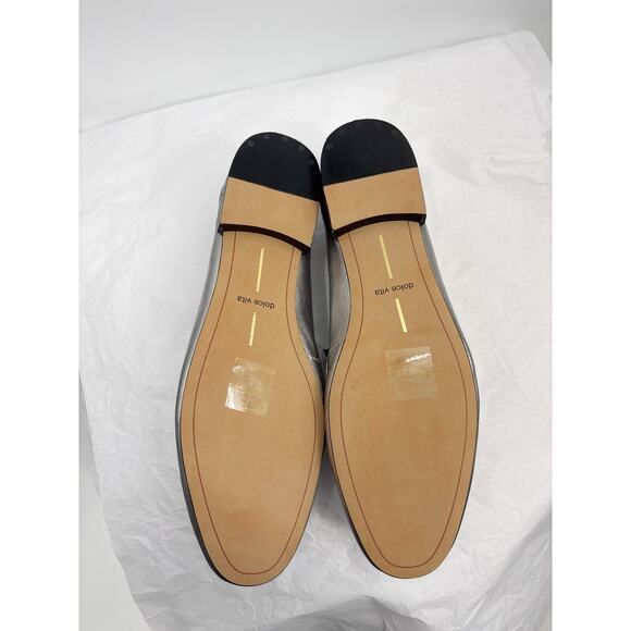 Dolce Vita Metallic Silver Chain Loafer Shoe Sz 9 - Picture 9 of 9